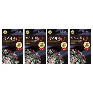 리엔 흑모비책골드 염색약 흑색, 90g, 4개