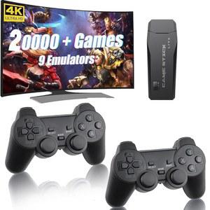 20 000개 이상의 게임이 4G 향수 듀얼 레트로 출력 비디오 앤 플러그 TV 플레이 HDMI 게임 내장된 2 스틱 콘솔레이터 콘솔 4K