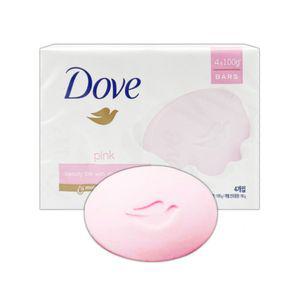 Dove 비누 100g(4개입) 도브 핑크바 화이트바 세수 세안 목욕 샤워