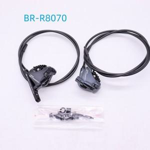SHIMANO Ultegra R8070 유압 디스크 전면 후면 브레이크 플랫 마운트 캘리퍼스 도로 자전거 패드 포함