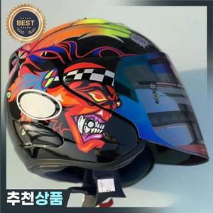 Ram3 러셀 블랙 하프 헬멧 남성과 여성 오토바이 오프로드 내리막 레이싱 마운틴 크로스 카스코 커패시턴스