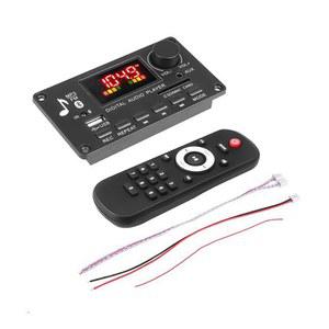 ABSQ 컬러 스크린 MP3 플레이어 디코더 보드 앰프 통화 녹음 BT 자동차 FM 라디오 모듈 지지대 TF USB AUX 3.5 WAV 2X40W