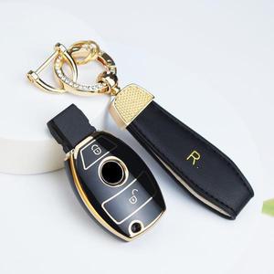 자동차 키 케이스 커버 메르세데스 벤츠 A B C E R 클래스 GLS W204 TPU 2 버튼 셸 포브