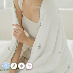 바자르 하이쿨 아이스냉감 자수 여름이불(SS)