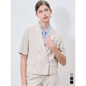 [쉬즈미스]더블 브레스티드 반팔 재킷  택가격  318000원 _P392123647