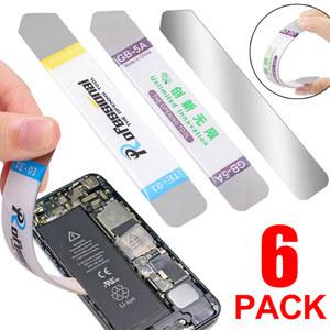 6PCS 스테인레스 스틸 블레이드 얇은 PRY SPUDGER 휴대 전화 태블릿 화면 배터리 열기 도구 삼성기기 호환 아이폰 호환 아이패드 호환 오프너