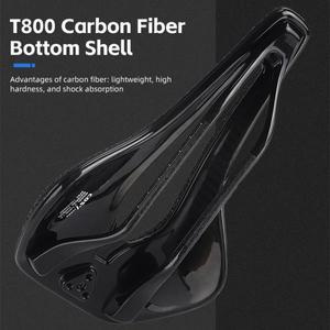 WEST BIKING 3D 프린트 자전거 새들 초경량 T800 카본 전문 짧은 코 쿠션 사이클링 액세서리