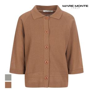 [마레몬떼] 버튼디자인 카라 니트가디건_M235MKC17P0