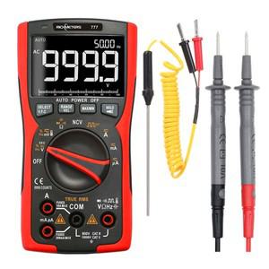 RM777 디지털 멀티미터 9999, 전문 True 아날로그 테스터, 멀티메트로 DIY 트랜지스터 캐패시터, NCV ACDC