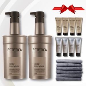 1++1 미용실 추천 대용량 트리트먼트 에스테티카 릴렉스 헤어 마스크 1000ml