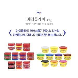(탑스타) 1/1+1/1+1+1 아모스 탱탱 아이클레이 대용량 버킷 400g 노랑 1개