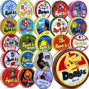 Spot It Dobble Juego 카드 Mirage Studios 100주년 기념 PAW Patrol 공주 카드 파티 보드 게임 선물