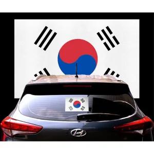 차량용스티커 태극기 애국심넘치는 자동차 자동차데칼 안전제일