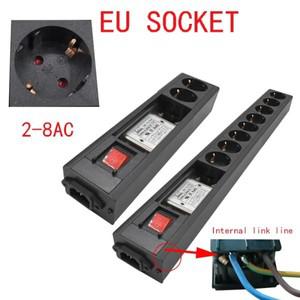오디오 잡음 AC 필터 EU 콘센트가 있는 전원 컨디셔너 정수기 스트립 16A 4000W(15K 30M)