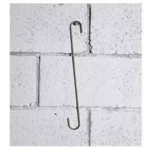 메탈 S자 고리 실버 40cm