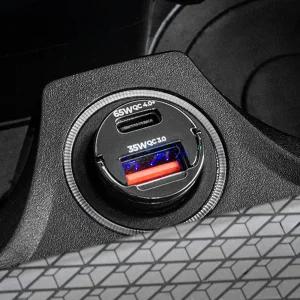 벤딕트 65W QC4.0+PD3.0 초고속 차량용 시거잭 충전기 매립형