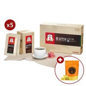 [정관장 공식] 홍삼천보 50ml x 30포 5박스 (75일분) + 홍삼캔디수 증정