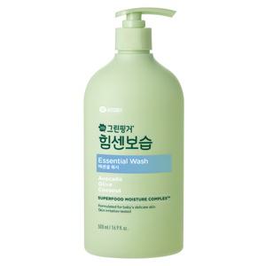 그린핑거 힘센보습 에센셜 바디워시 500ml x 1개