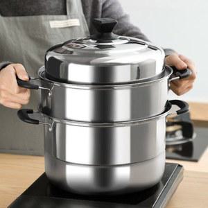 스텐 찜냄비 스탠 찜솥 요리 독일 실버 찐빵 업소용만두찜기 d6 사각 찜통 원형 증기