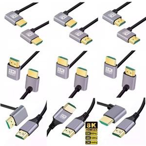 5m 3m 1m 90도 HDMI 2.1V 케이블 코드 8K120Hz 48Gs EARC HDCP 울트라 HDR TV 노트북 프로젝터 PS4 PS5 Hdm