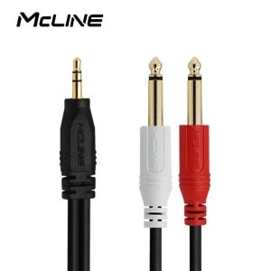 맥라인 MC-PA05 ST3.5-2모노6.3(5.5) 10m 오디오 스피커 음향 케이블 PC 노트북 앰프 믹서 AUX 연결선