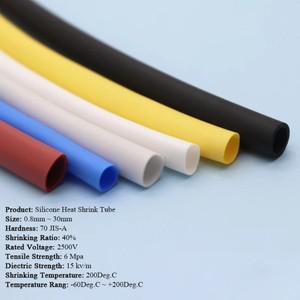 직경 0.8 ~ 30mm 실리콘 열 수축 튜브  케이블 슬리브 절연 2500V 고온  DIY 와이어 랩 보호기