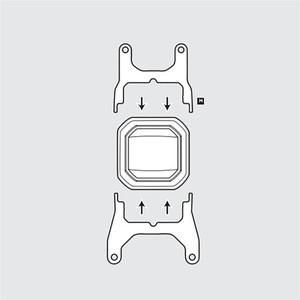 수냉식 버클 장착 브래킷 xt tr4, Corsair 하이드로 시리즈 H60 H100i 용