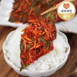 셰프애찬 마늘 밤 깻잎김치 300g/팩