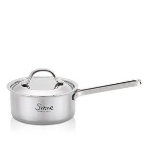 [한일스텐레스]샤인 Shine 통3중 16cm 스텐 편수냄비 /라면냄비/인덕션용냄비