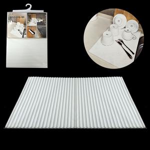 실리콘 드라잉 매트 40 x 29.7cm 주방 그릇 건조 깔개 물빠짐 냄비받침
