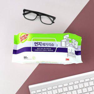 [너만아는잡화점]3M 스카치브라이트 먼지 제거 티슈 90매 / 미세먼지 청소티슈