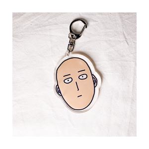 원펀맨 사이타마 얼굴 아크릴 키링 굿즈 1종 ONE PUNCH MAN 히어로 대머리 망토