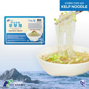 (국내산)우리마을  저칼로리 몸매관리 우무채 X10개 300g 제주도 우도 한천