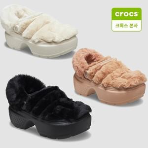 [크록스 본사]겨울 스톰프 라인드 퀄티드 HM208938 3종 택1 키높이 털신