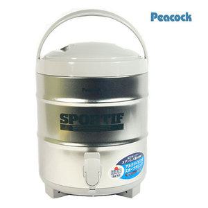 일본정품 피코크워터저그 INS-80 (8.1L)실버 보온보냉물통 대형물통 아이스물통 캠핑물통 식수통