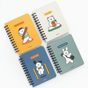 핑크풋 꼬망 합지 수첩 미니노트