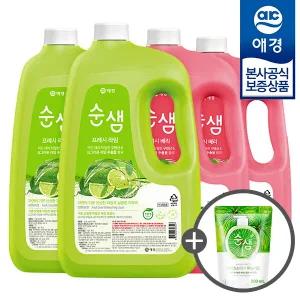 순샘 프레시 주방세제 3L x4개 (+주방세제200ml 증정)