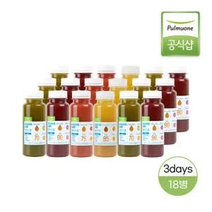 풀무원녹즙 클렌즈주스 클렌즈랩  3days 퀵 프로그램 (하루6병/총18병)