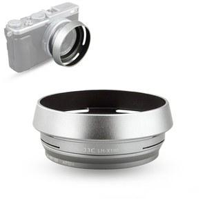 49mm 어댑터 링이 장착된 후지필름용 JJC 렌즈 후드 후지 X100 X100VI X100V X100S X100T X70 카메라가 후지필름 LH-X100 그늘막과 AR-X100 링 실버를 대체합니다
