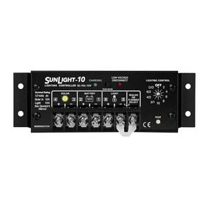 모닝스타 선라이트 10A 태양광 충전 컨트롤러(SL-10L-12V) - 12볼트 배터리, 조명 Ctrl, 간편한 설정, 내식성 단자, 5년 WTY용 패널 레귤레이터 미국에서 설계됨