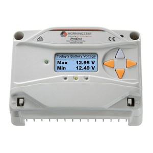 모닝스타 프로스타 30A PWM 태양광 충전 컨트롤러 w /미터(PS-30M) - 패널 레귤레이터, 12V /24V LA /리튬 배터리, LVD /라이트 Ctrl, HazLoc 정격, 저소음 미국에서 설계됨