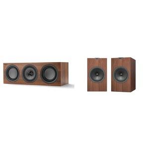 KEF Q250c 센터 채널 스피커 및 Q150 책장