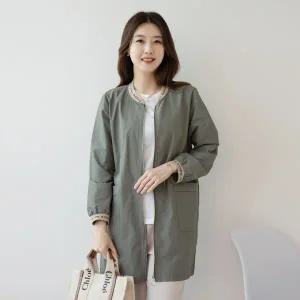엄마옷 마담4060 점퍼 엄마들옷 이니셜시보리롱-YJP2502017-중년여성의류 50대여성의류