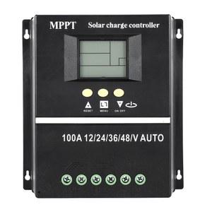 PWM 자동 태양광 패널 충전 컨트롤러, PV 배터리 충전기, LCD MPPT 100A, 12V, 24V, 36V, 48V