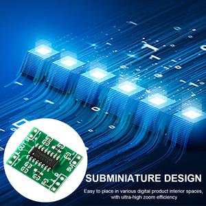 PAM8403 슈퍼 미니 디지털 앰프 보드 2x3W 2 채널 스테레오 오디오 볼륨 조절용 USB 파워 서플라이