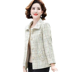 바람막이 봄 여름 경량 점퍼 잠바 자켓 재킷 용수철 여성 여자 스몰 향수 트위드 캐주얼 와일드 숏 코트 어