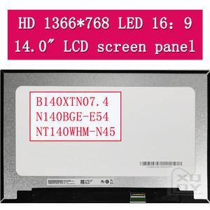 노트북 LCD 스크린 패널용 슬림 LED 매트릭스 NT140WHM-N45 N140BGE-E54 B140XTN07.4 B140XTN07.5 HD 1366x
