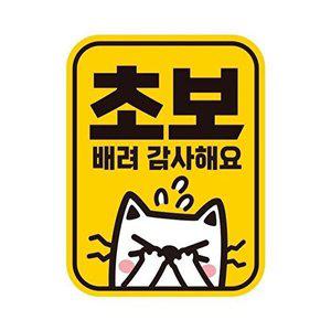 [셀러허브 패션][JHQRNI2F_4B]자동차스티커 초보운전반사스티커 초보 5
