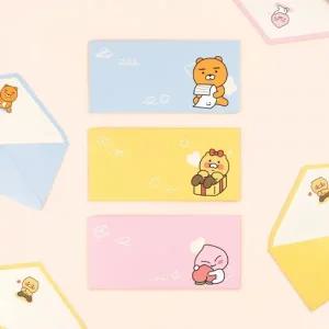 카카오프렌즈 가로형 봉투 3P 세트