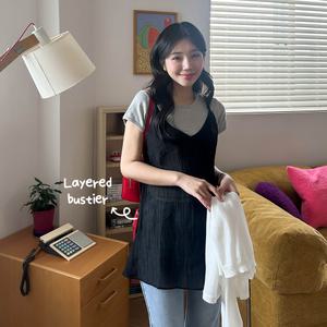 V넥시스루레이어드뷔스티에